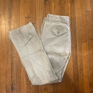 Banana Republic Weekend Chino Work Pants, Gray / Beige / Taupe, Size 2